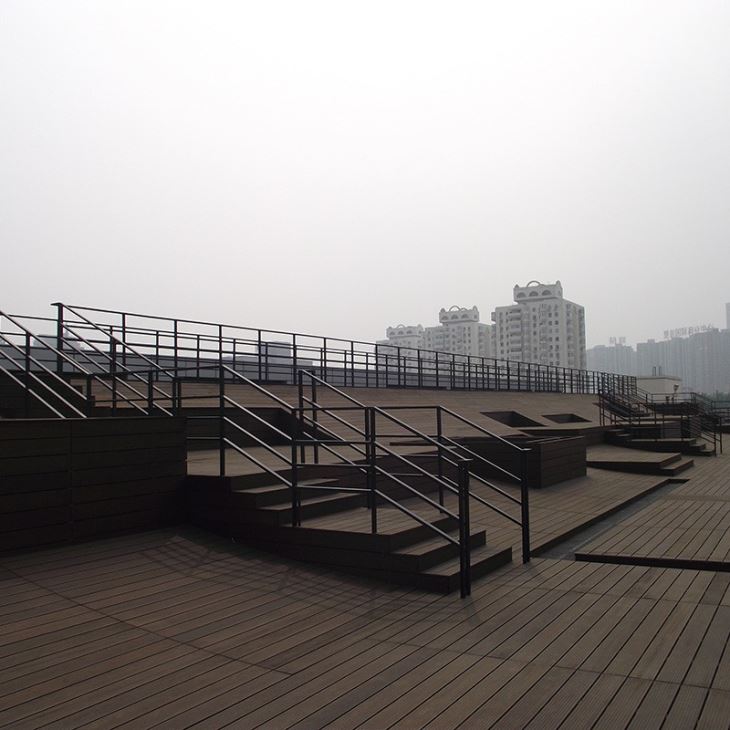 Eco-friendly Outdoor Ground Area Bamboo Material Solid Decking Panels
